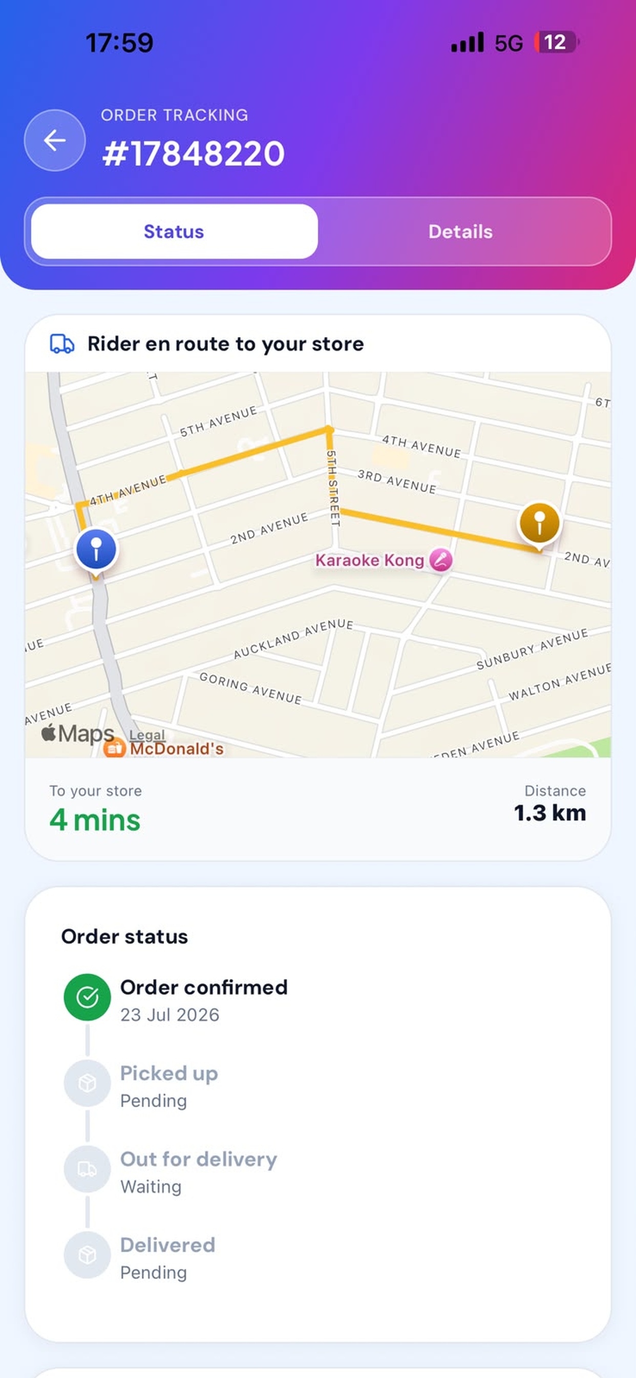 Rider en route tracking